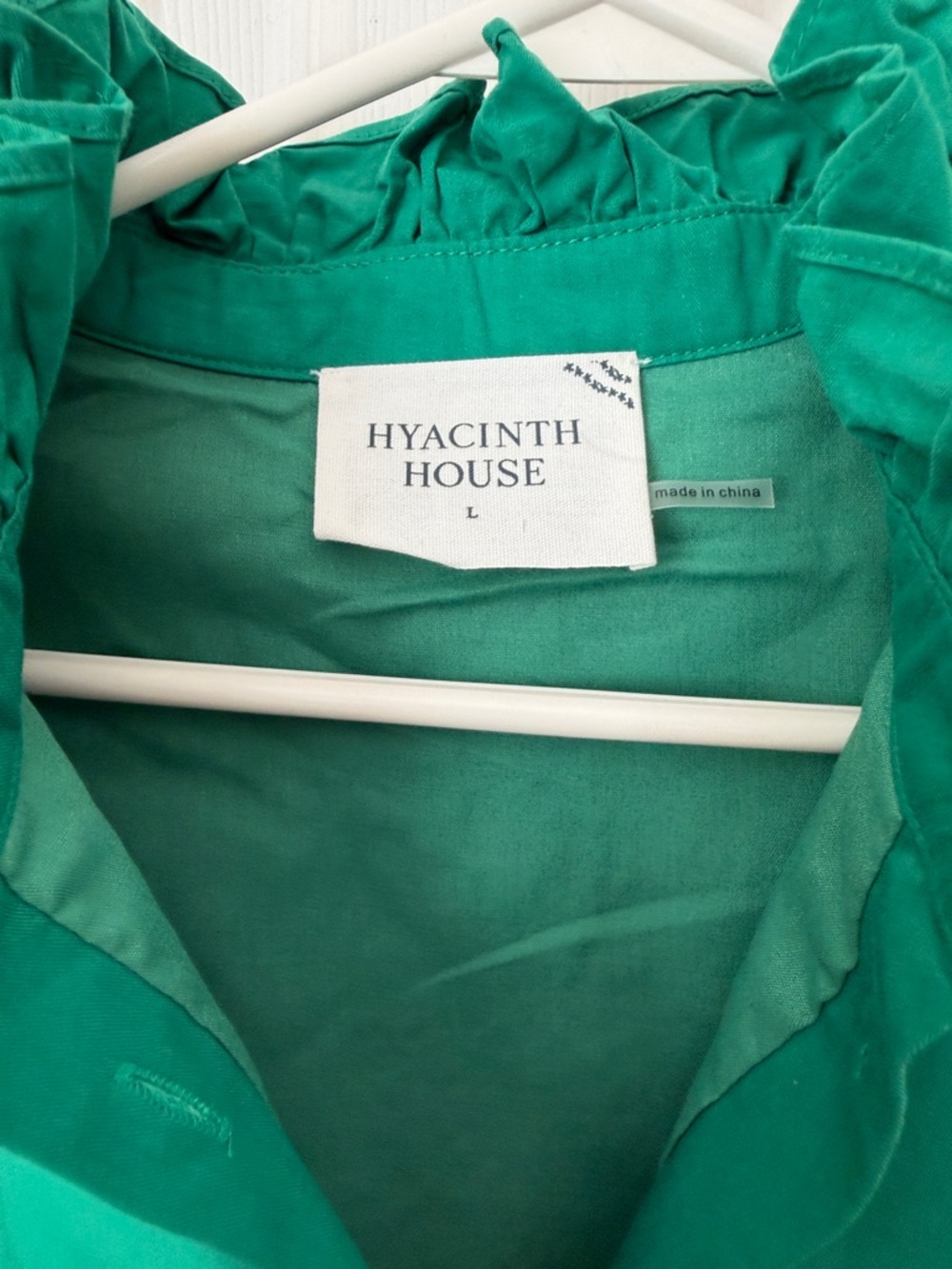 Tuckernuck Emerald Green Puff Sleeve Eliza Dress - Picture 3 of 5